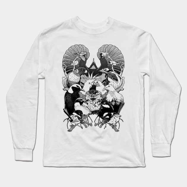 Australian Birds Long Sleeve T-Shirt by MaratusFunk